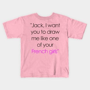 Jack Drawing Rose Kids T-Shirt